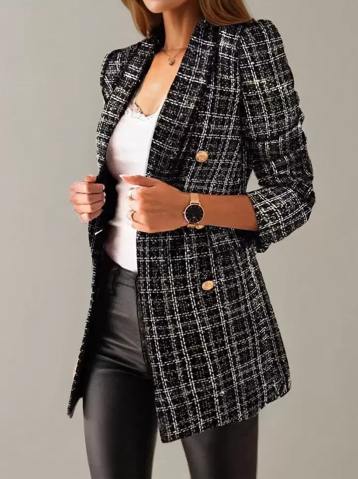 Charmaine Plaid Blazer