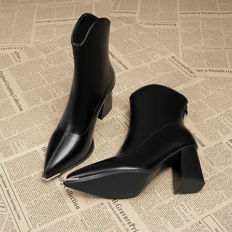 Amelie | Elegant Ankle Boots with Heel