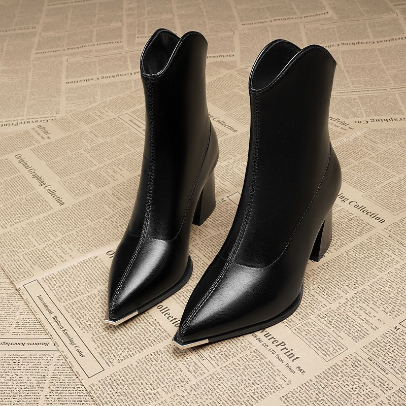 Amelie | Elegant Ankle Boots with Heel