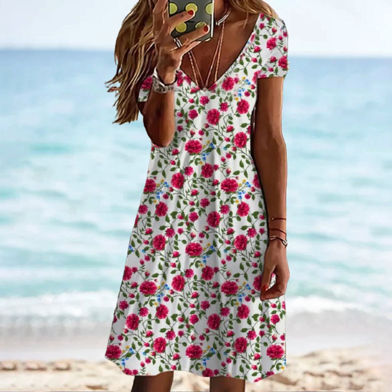 Floral Print Casual Dress