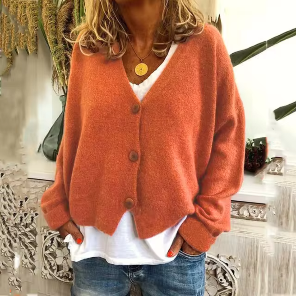 Sanne | Comfortable Cardigan with Classic Buttons