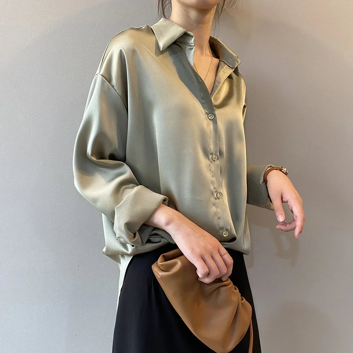 Aurora Classic Satin Shirt