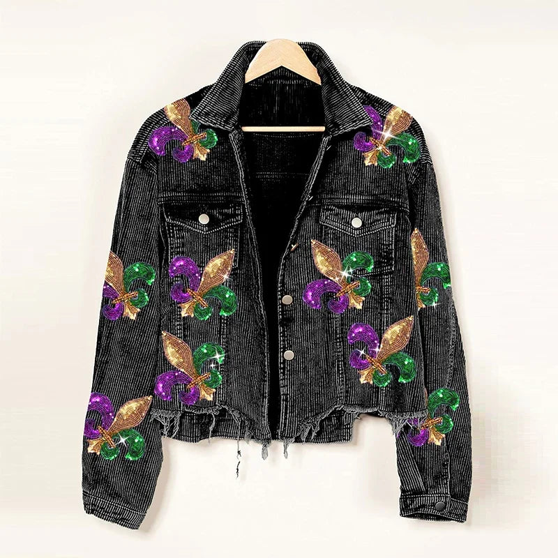 Juliette Corduroy Sequin Jacket