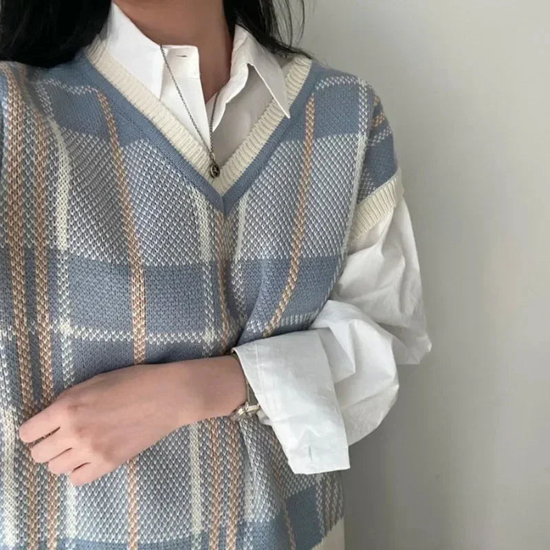 Camila Vintage Plaid Sweater