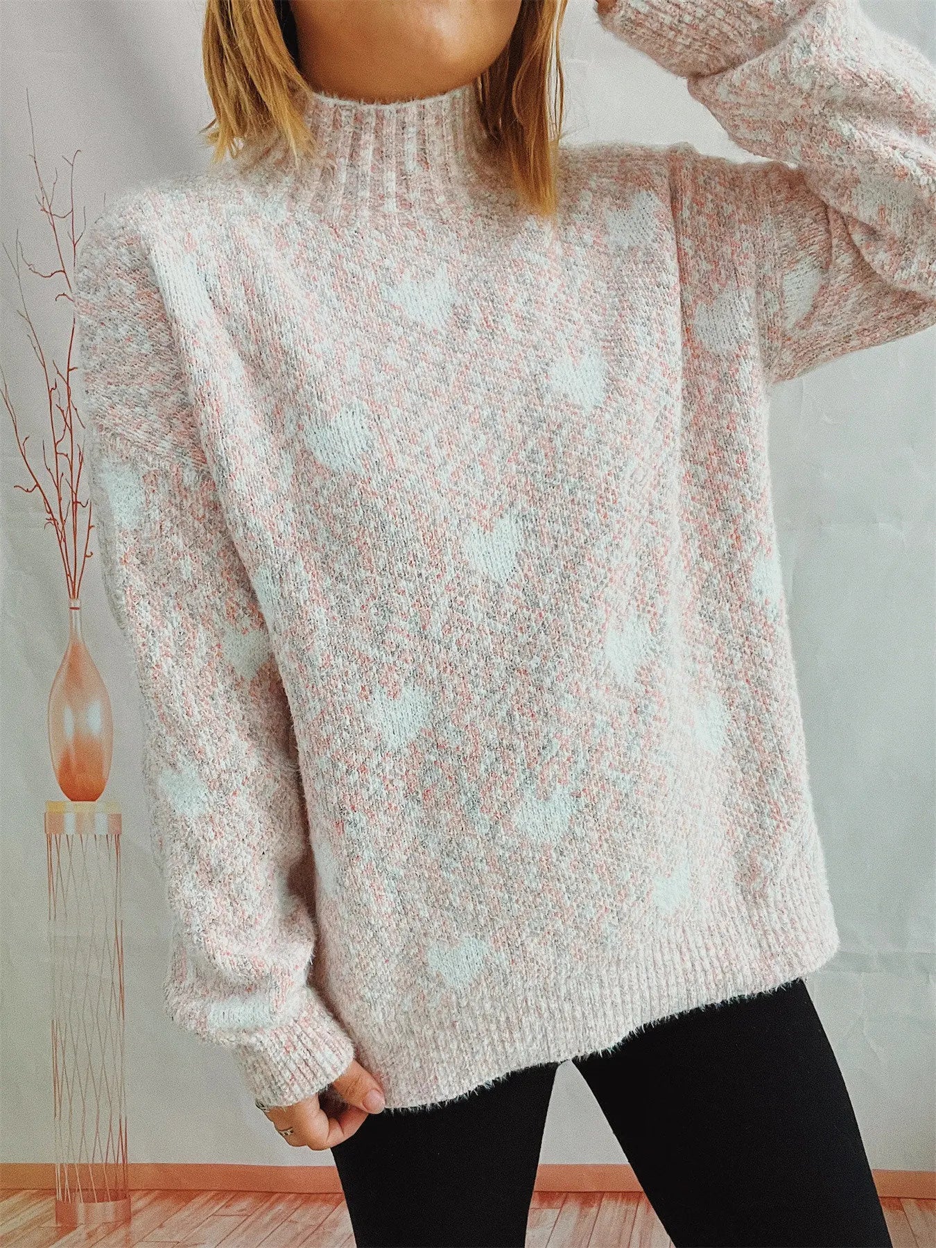 Dina Heart Sweater