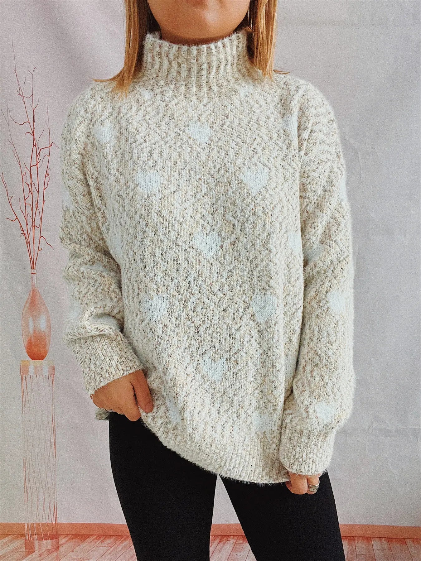 Dina Heart Sweater