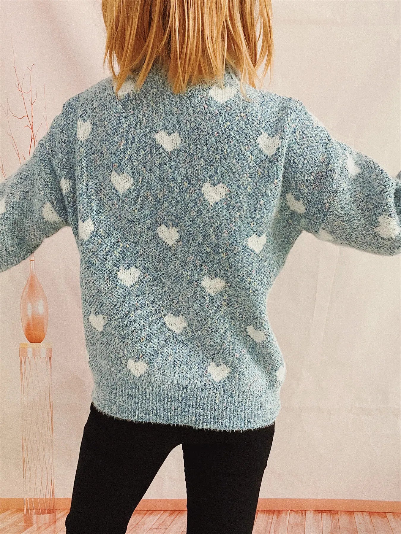 Dina Heart Sweater