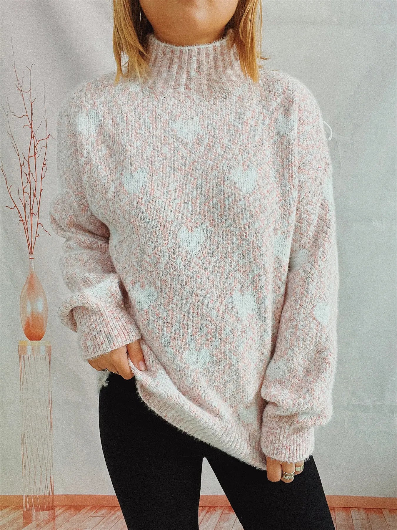 Dina Heart Sweater