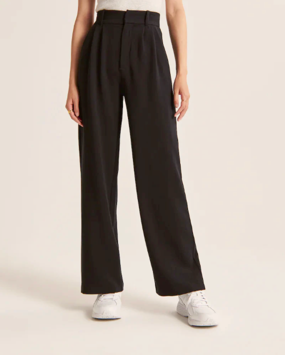 Hannah Wide-Leg Tailored Trousers