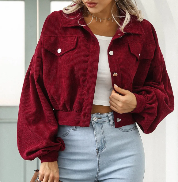 Allie Cropped Bomber Jacket