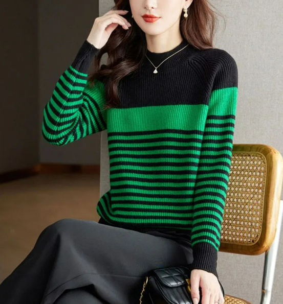 Fern Stripes Sweater