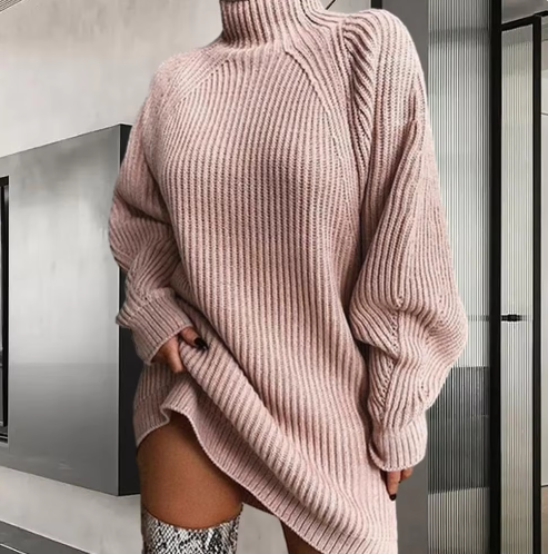 Kindra Knitted Pullover Dress