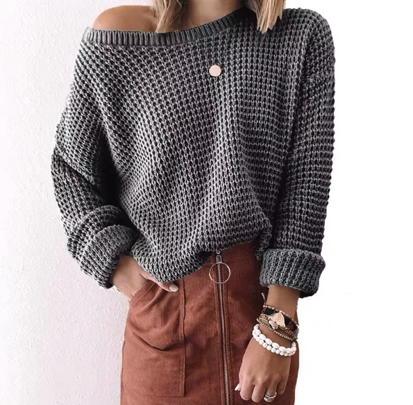 Xanthe Waffle Knit Pullover