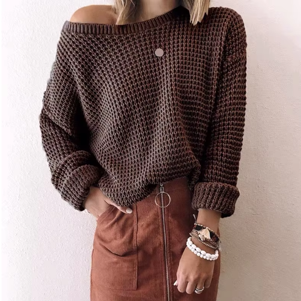 Xanthe Waffle Knit Pullover