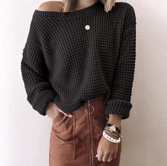 Xanthe Waffle Knit Pullover