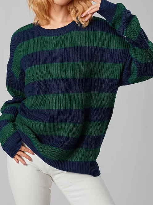 Vianna Striped Knit Sweater