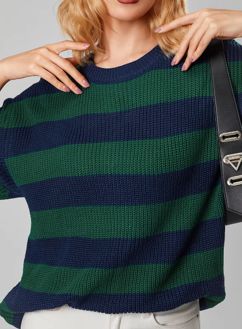 Vianna Striped Knit Sweater