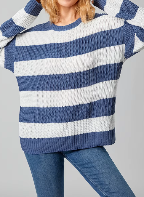 Vianna Striped Knit Sweater