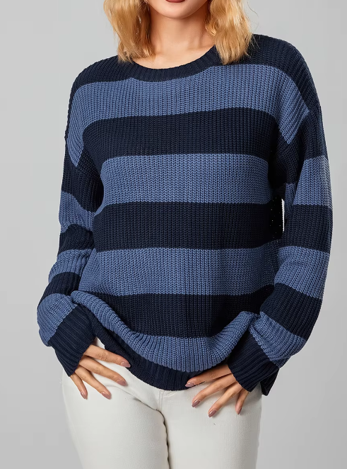 Vianna Striped Knit Sweater