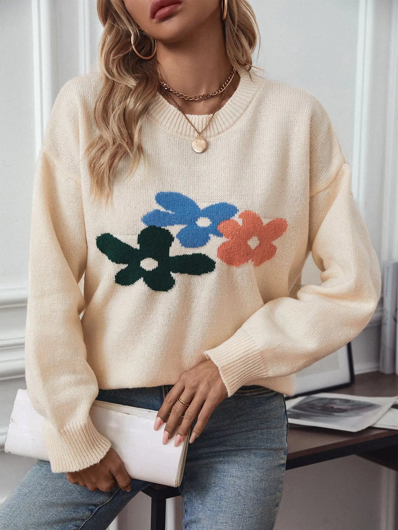 Kasey Floral Sweater