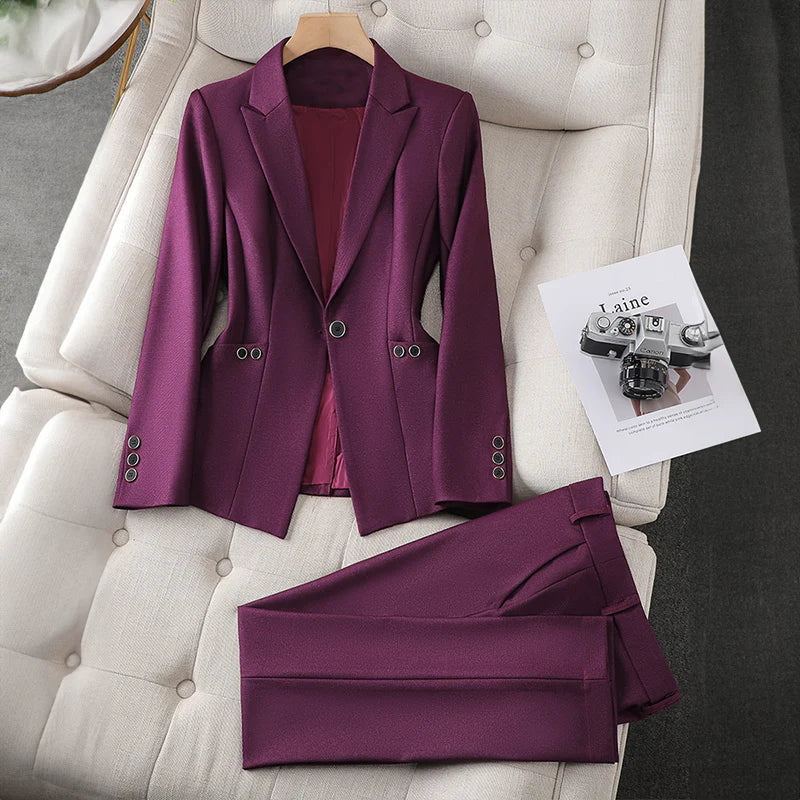 Ruby Elegant Blazer And Trousers Set