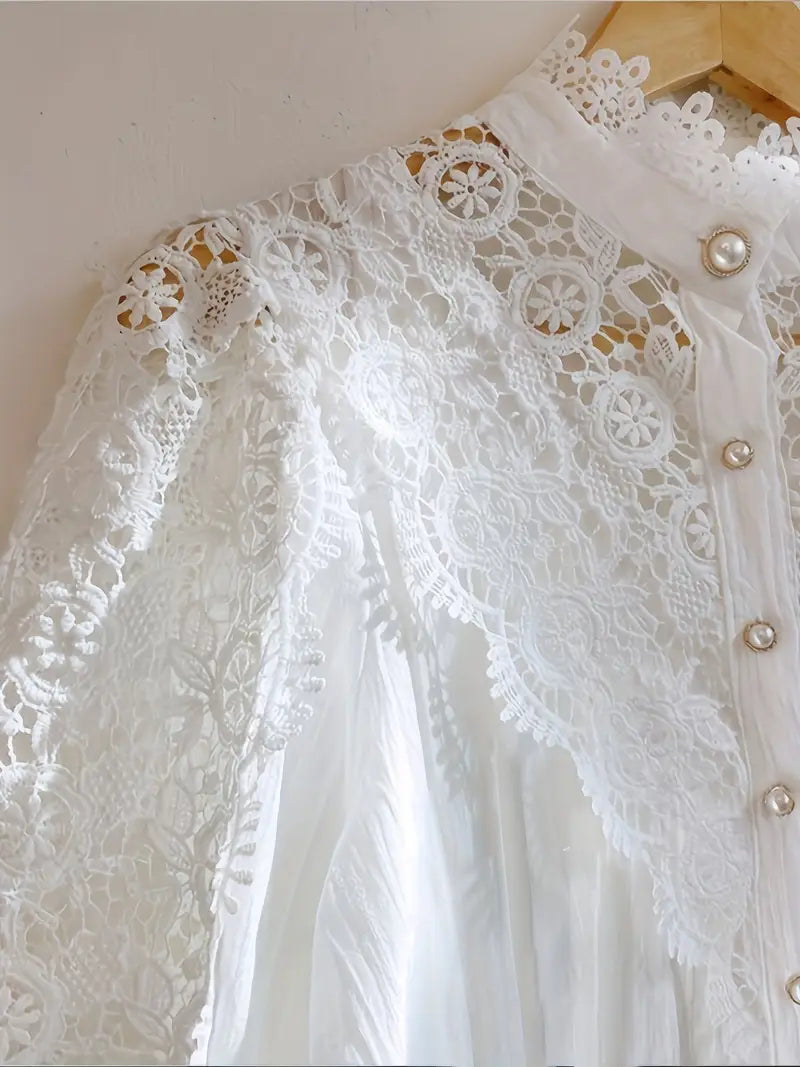 Victorian Ladies Blouse with Pearl Buttons